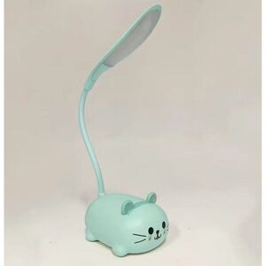 Cat Led Portable Mini Desk Lamp Small Kitten Blue‎ New in Box